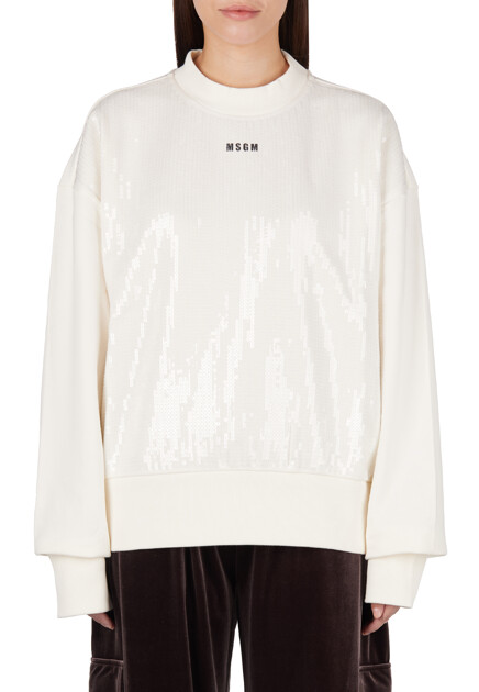 Свитшот MSGM  - Хлопок - цвет белый