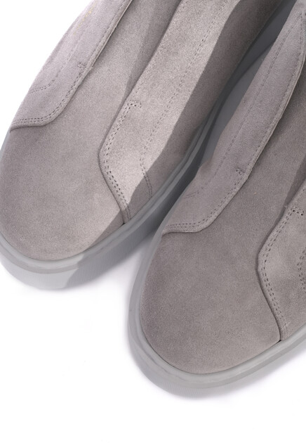 Слипоны SANTONI  - Замша - цвет серый