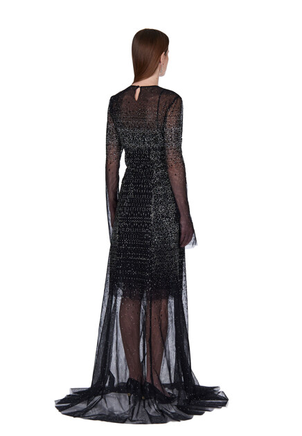 Платье ERMANNO SCERVINO  - Полиамид - цвет черный