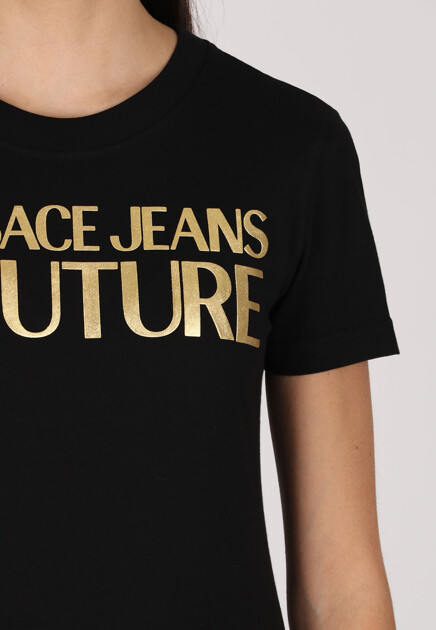 Футболка VERSACE JEANS COUTURE  - Хлопок - цвет черный