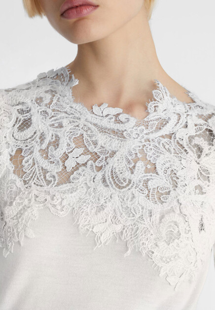 Джемпер ERMANNO SCERVINO  - Кашемир - цвет белый