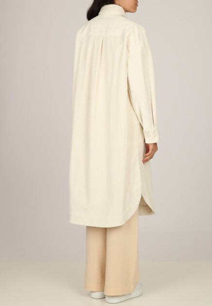 Пальто ELEVENTY  - Хлопок, Вискоза - цвет белый