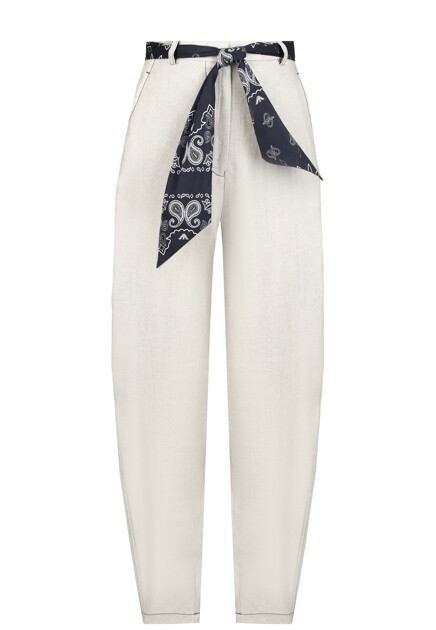 Зауженные брюки из хлопка EMPORIO ARMANI