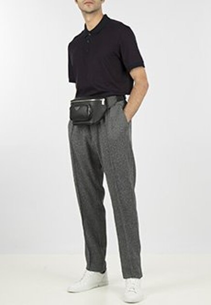 Синее поло EMPORIO ARMANI