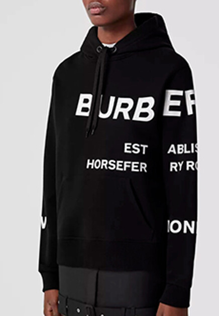 Худи из хлопка с принтом Horseferry BURBERRY