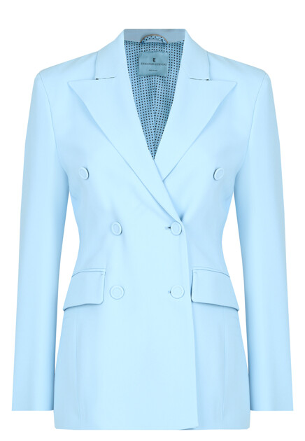 Приталенный двубортный пиджак ERMANNO SCERVINO