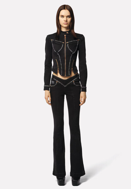 Джинсовая куртка VERSACE JEANS COUTURE  - Хлопок