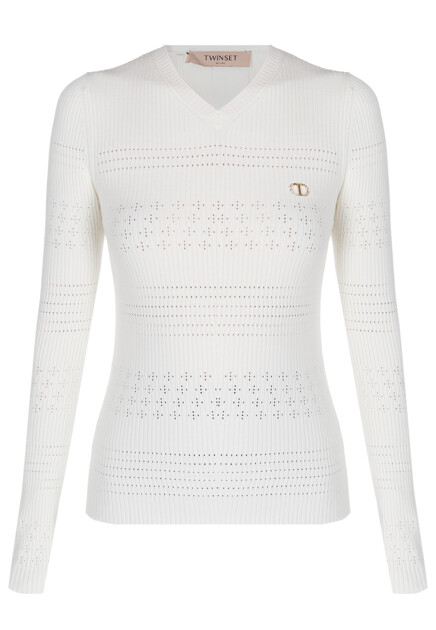 Пуловер из смесовой вискозы TWINSET Milano