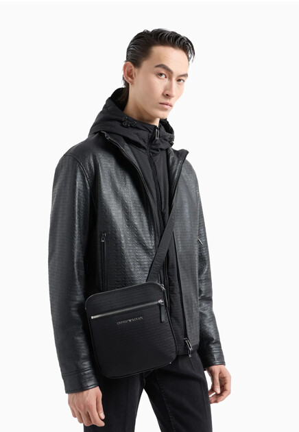 Сумка с фактурным логотипом  EMPORIO ARMANI