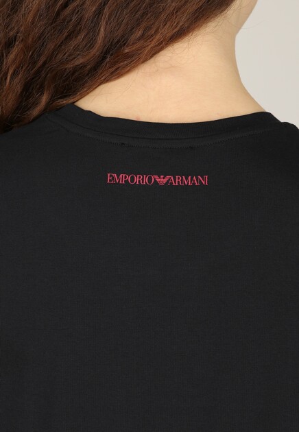 Футболка EMPORIO ARMANI  - Хлопок - цвет синий
