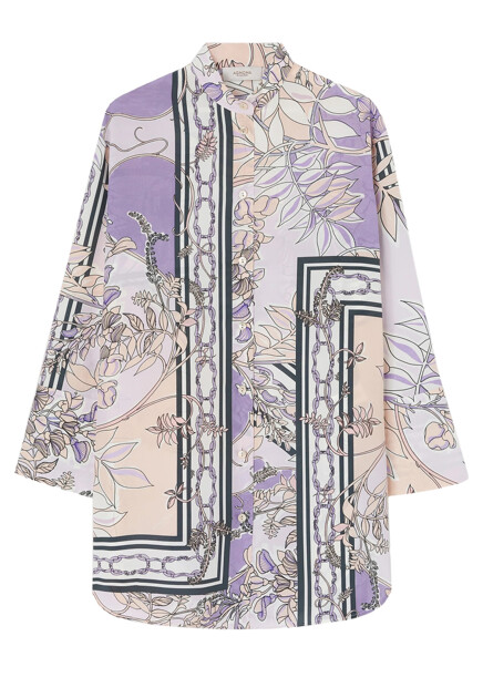 Блуза с принтом AGNONA