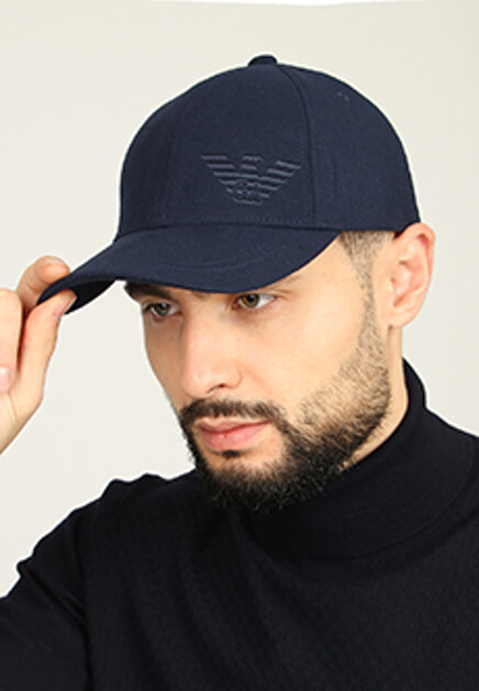 Бейсболка с вышитым логотипом  EMPORIO ARMANI