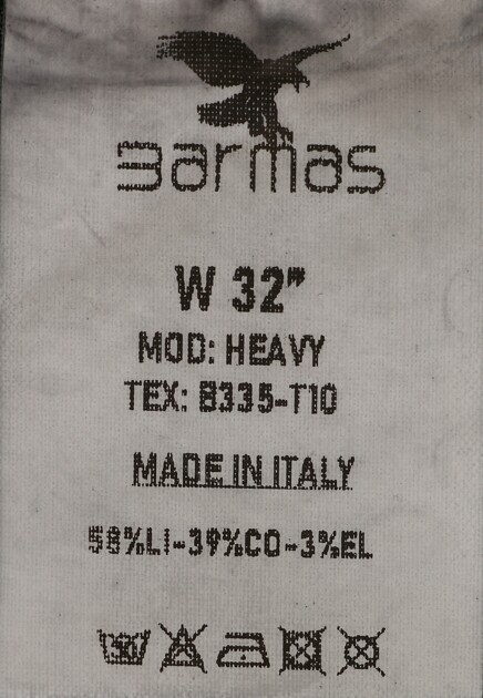 Джинсы с прорезными карманами BARMAS JEANS