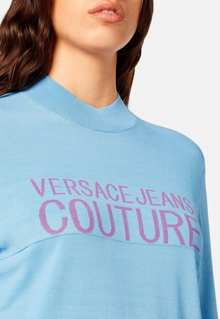 Джемпер VERSACE JEANS COUTURE  - Вискоза - цвет голубой