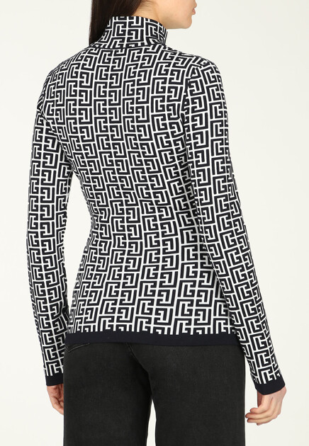 Водолазка BALMAIN  - Шерсть - цвет синий