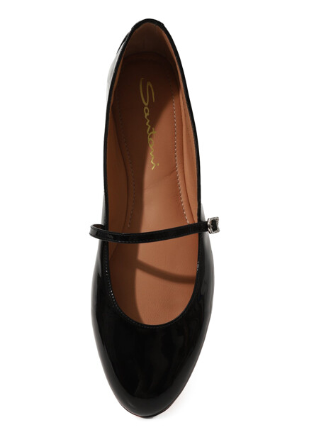 Балетки SANTONI  - Кожа - цвет черный