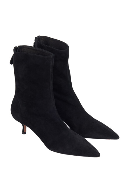 Замшевые полусапоги AQUAZZURA - ИТАЛИЯ