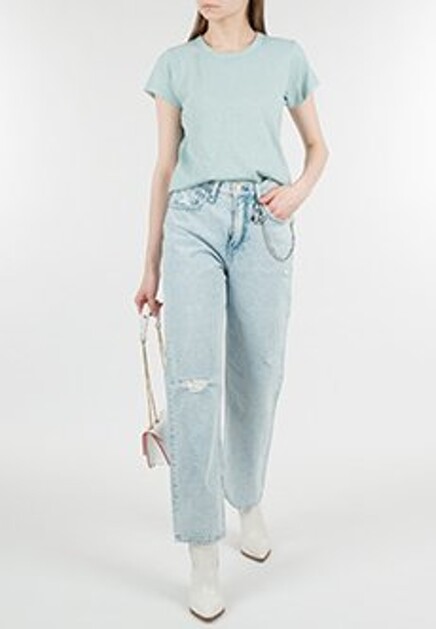 Хлопковая футболка с круглым вырезом RAG AND BONE