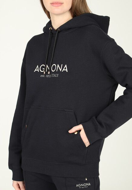 Костюм с логотипированным принтом AGNONA