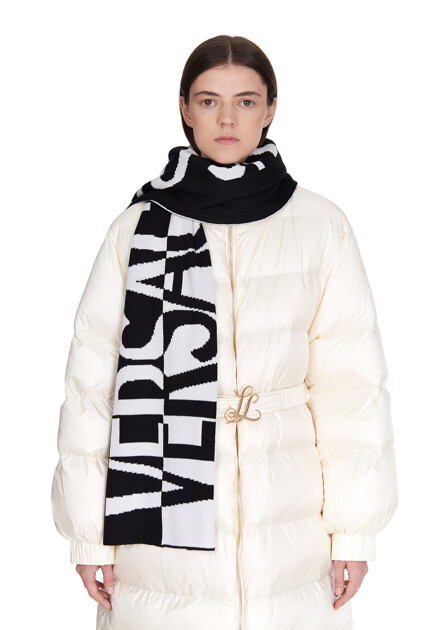 Шарф из шерсти и акрила VERSACE JEANS COUTURE - ИТАЛИЯ