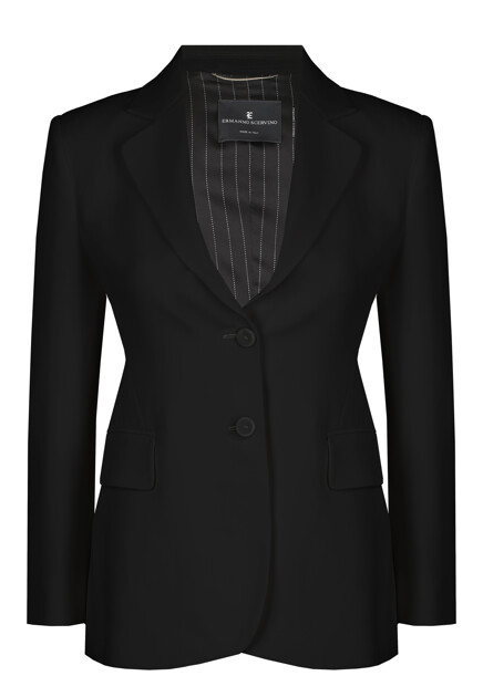 Приталенный однобортный пиджак ERMANNO SCERVINO