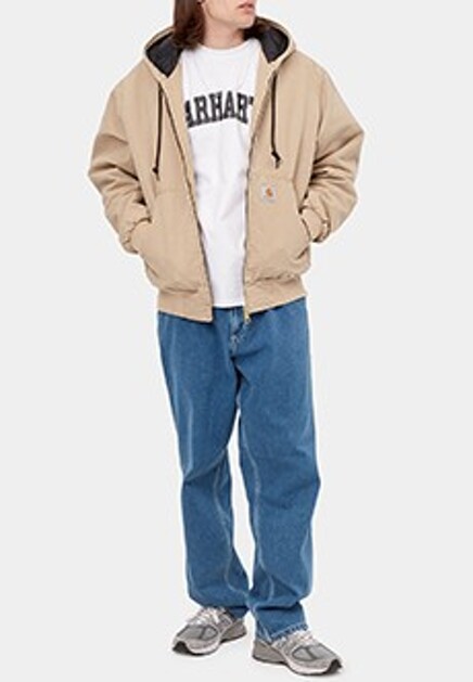 Утепленная куртка из денима с капюшоном CARHARTT WIP