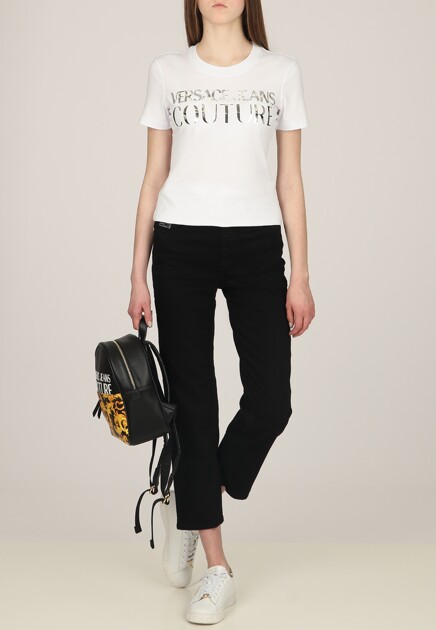 Футболка с логотипом VERSACE JEANS COUTURE - ИТАЛИЯ
