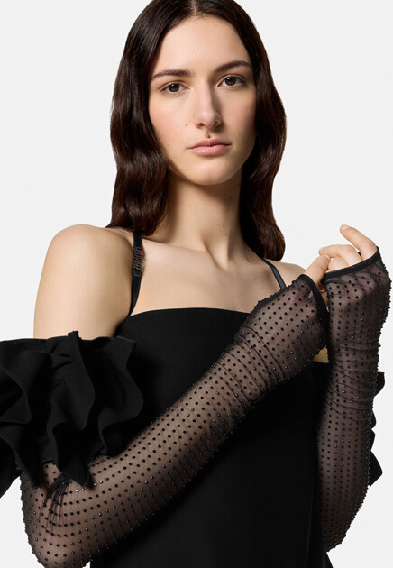 Платье VERSACE JEANS COUTURE  - Полиэстер - цвет черный