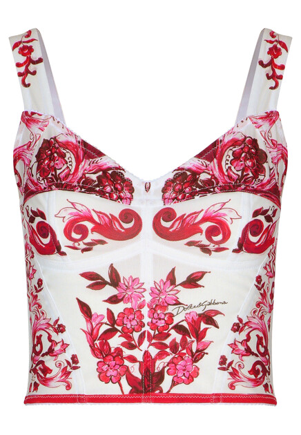 Топ с принтом  DOLCE&GABBANA