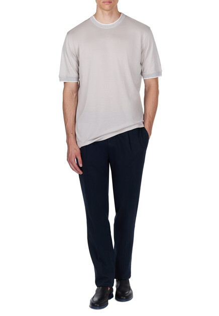 Футболка CORTIGIANI  - Хлопок, Шелк