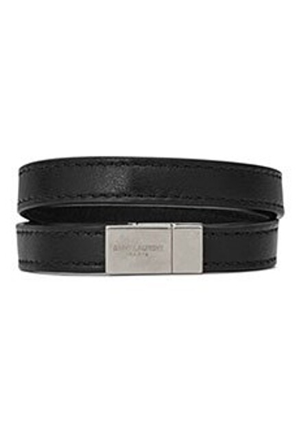 Черный браслет SAINT LAURENT