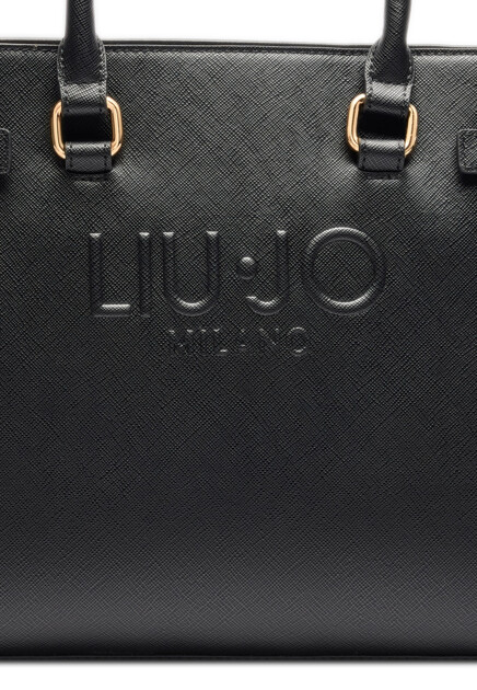 Сумка-шоппер с рельефным логотипом  LIU JO