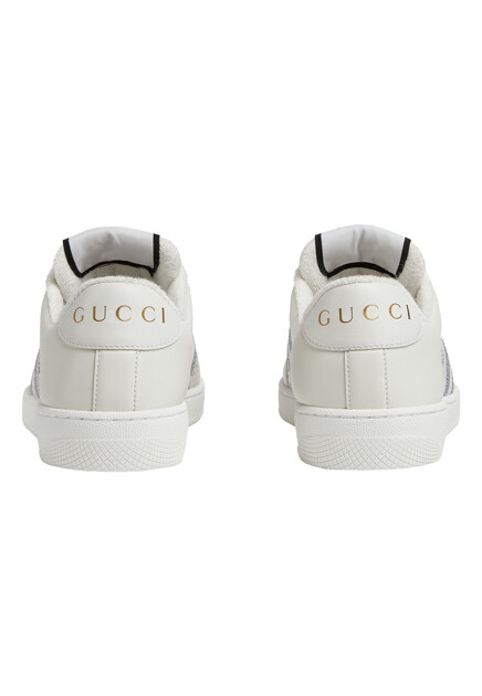 Кеды GUCCI  - Кожа - цвет белый