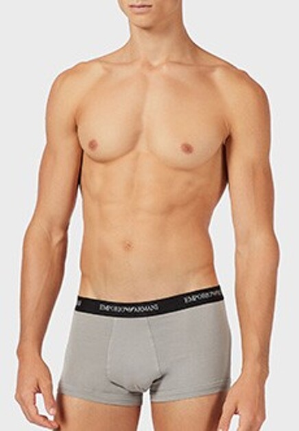 Комплект из трех хлопковых боксеров EMPORIO ARMANI