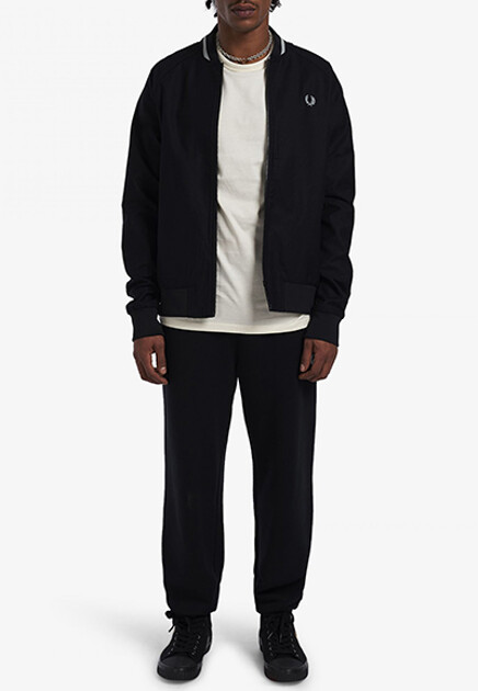 Бомбер с вышитым логотипом FRED PERRY