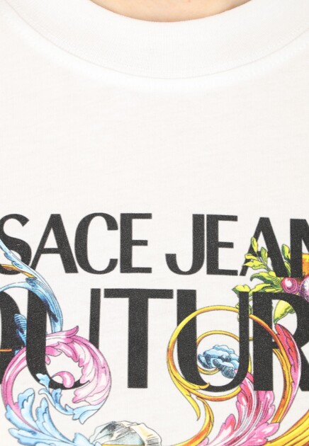 Футболка VERSACE JEANS COUTURE  - Хлопок - цвет белый