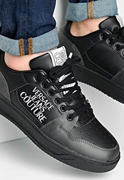 Черные кроссовки VERSACE JEANS COUTURE