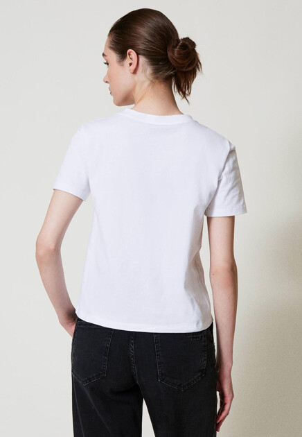 Футболка TWINSET Milano  - Хлопок - цвет белый