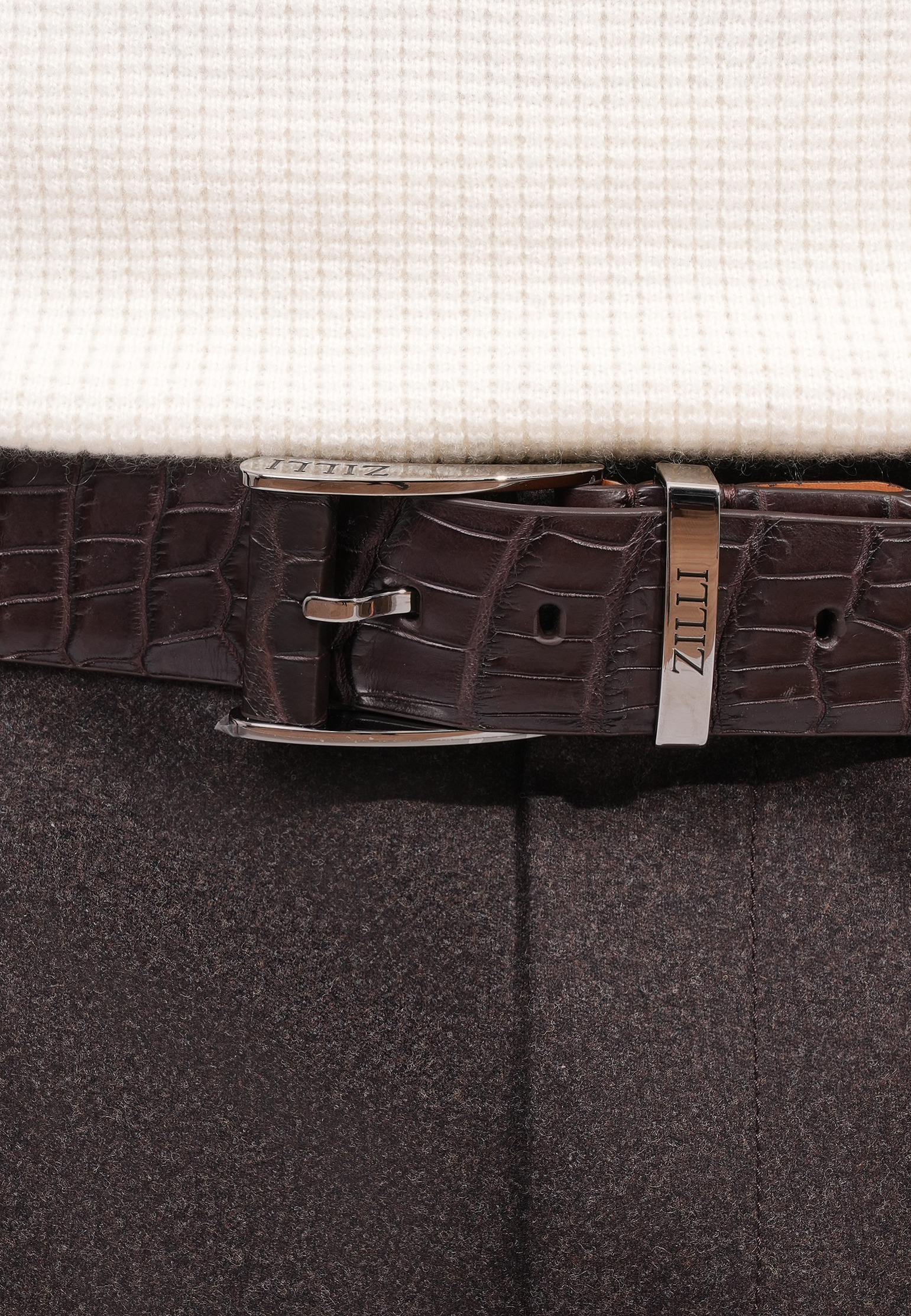 Ремень croco ZILLI 182582