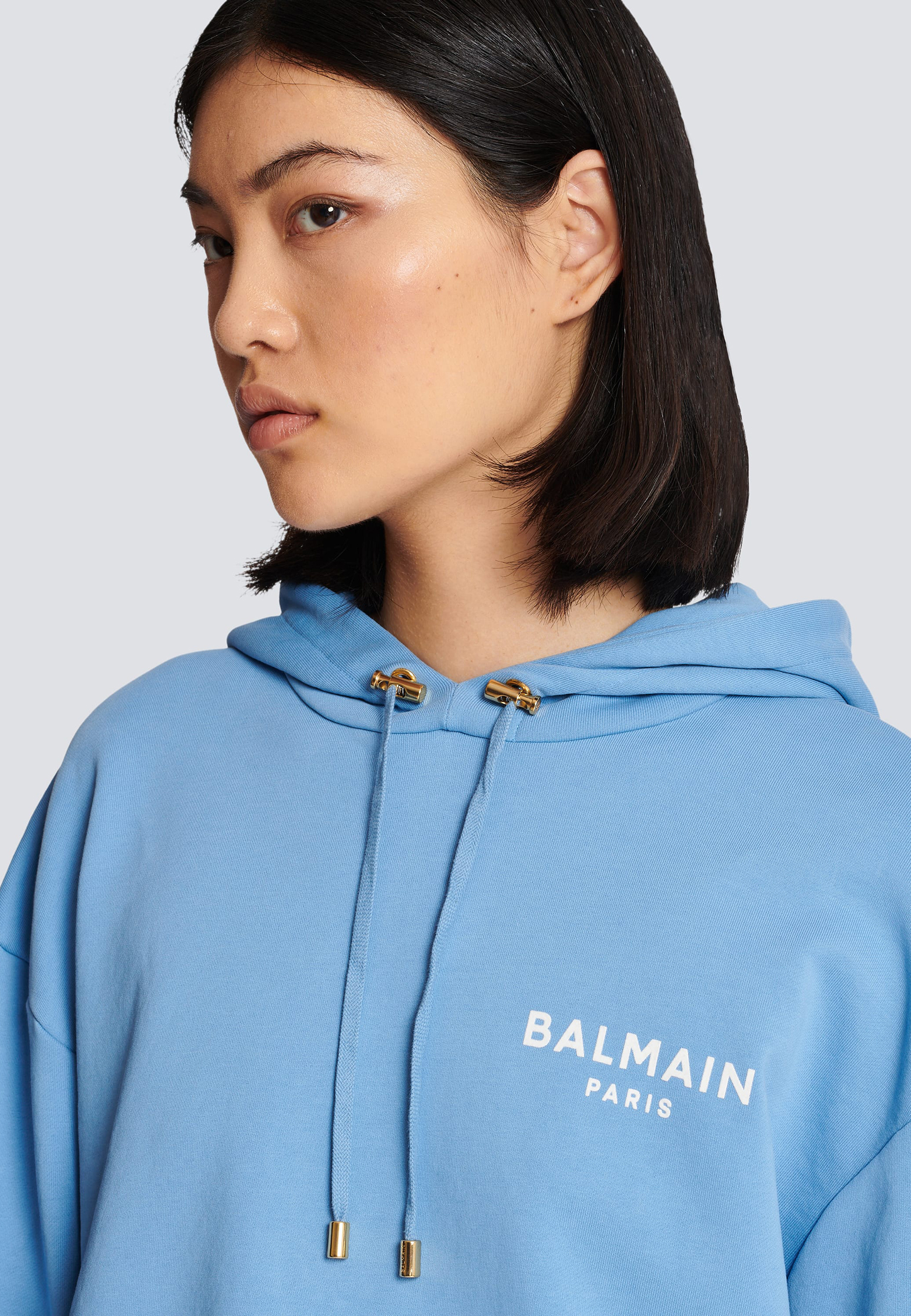 Укороченная худи BALMAIN