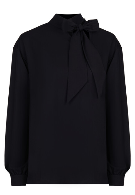 Блуза с бантом EMPORIO ARMANI