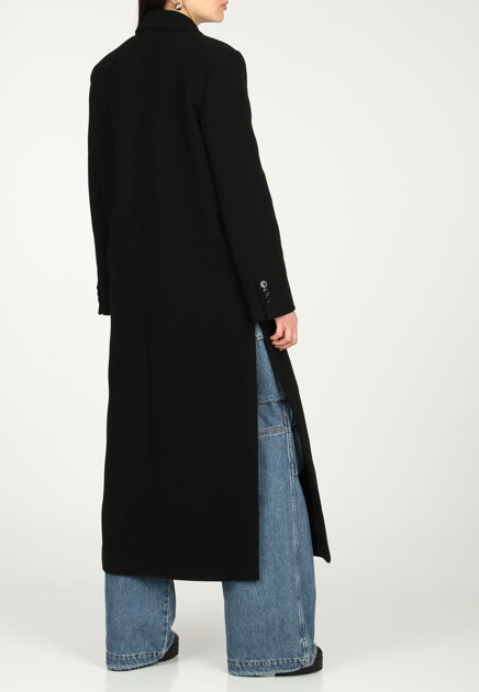Пальто MOSCHINO JEANS  - Шерсть - цвет черный