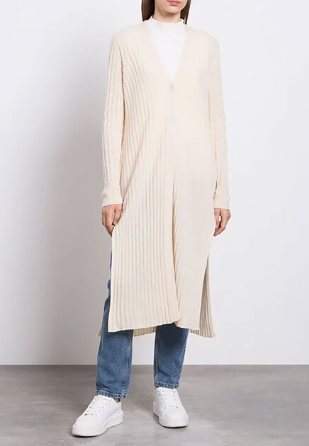 Длинный кардиган в рубчик TWINSET Milano - ИТАЛИЯ