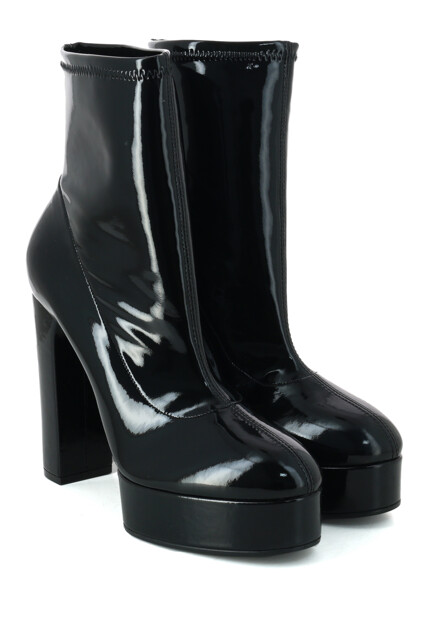 Черные лаковые сапоги  CASADEI - ИТАЛИЯ