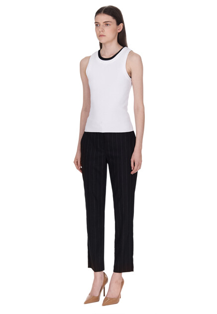 Брюки VERSACE JEANS COUTURE  - Полиэстер, Шерсть - цвет черный