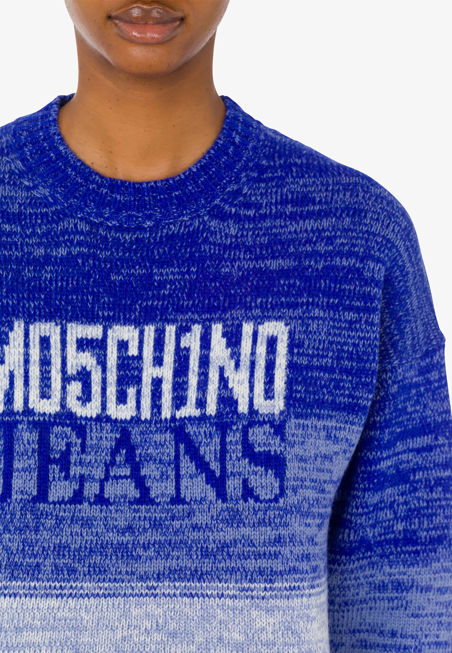 Джемпер MOSCHINO JEANS  - Шерсть - цвет голубой