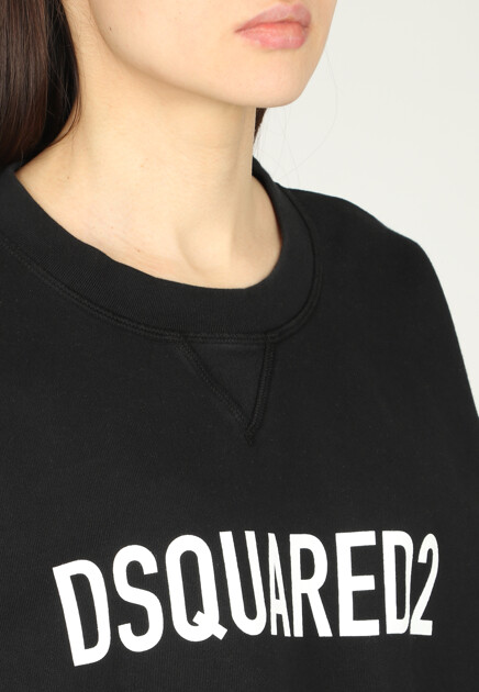 Платье DSQUARED2  - Хлопок - цвет черный
