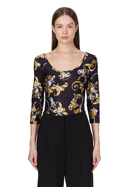 Боди VERSACE JEANS COUTURE  - Полиамид - цвет черный