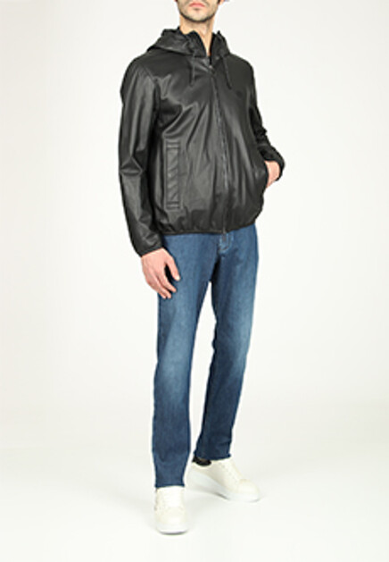 Куртка из кожи  EMPORIO ARMANI