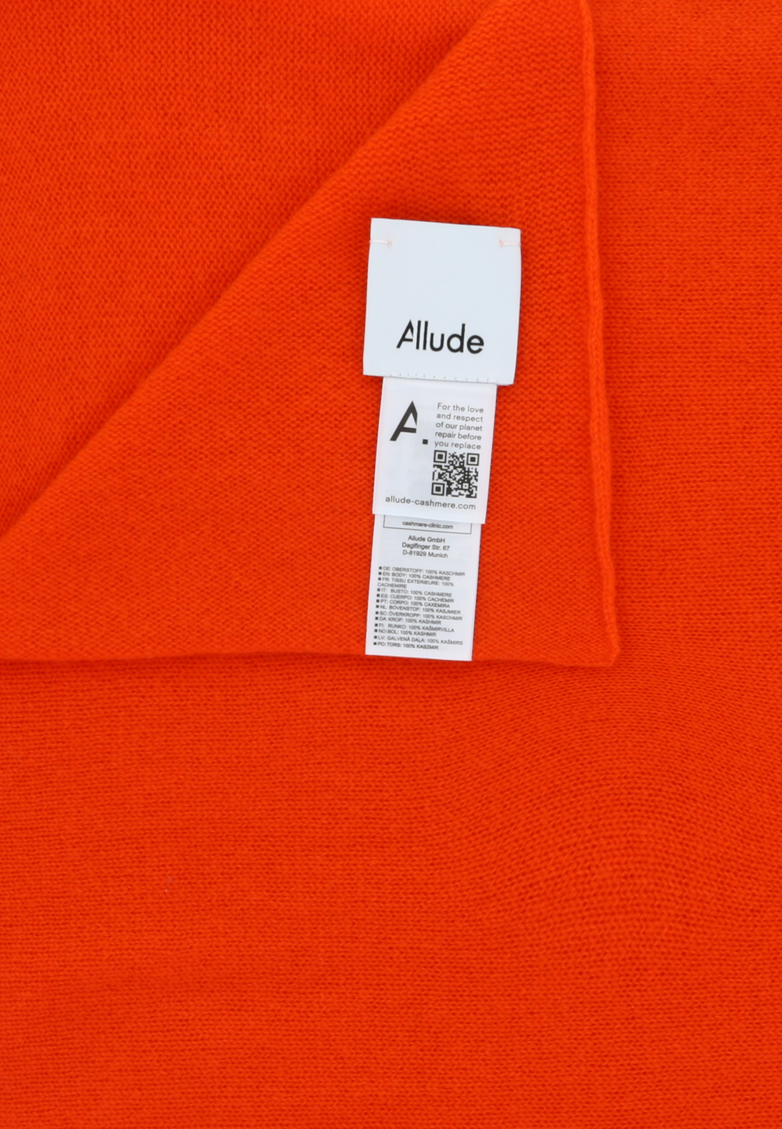 Шарф из кашемира ALLUDE - ГЕРМАНИЯ